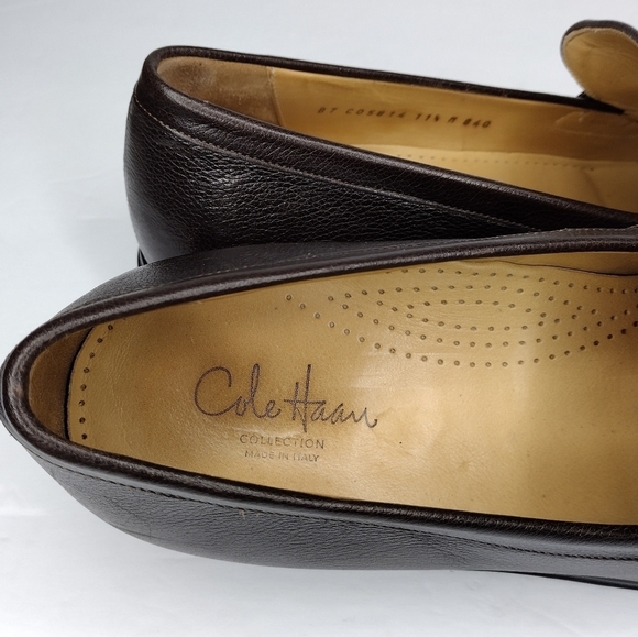 Cole Haan Nike Air Men\'s Brown Leather Office Penny Slip On Loafers Size 11.5 main image 12